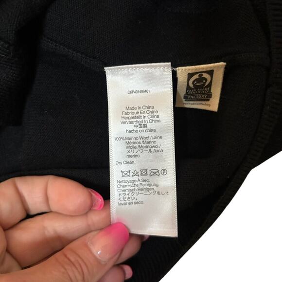 Madewell Merino Wool Black Cardigan XS NWT | Soft Fair Trade Button Down Sweater - Picture 8 of 8